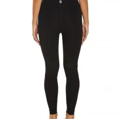 Free People Gone Adrift Seamless Yoga Leggings Black CLOTHING