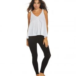 Free People Gone Adrift Seamless Yoga Leggings Black CLOTHING