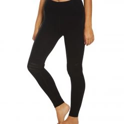 Free People Gone Adrift Seamless Yoga Leggings Black CLOTHING