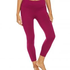 CLOTHING Balance Collection Quinn High Waisted Yoga Capris Magenta Lust