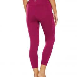 CLOTHING Balance Collection Quinn High Waisted Yoga Capris Magenta Lust