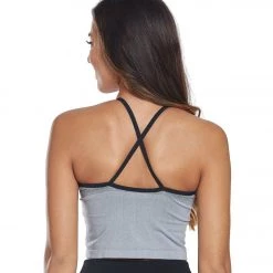 NUX Faded Seamless Yoga Crop Top Black CLOTHING 11 NUX Faded Seamless Yoga Crop Top Black CLOTHING