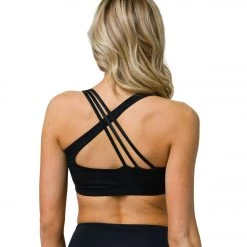 Onzie Aerial Yoga Sports Bra Shiny/Matte Black CLOTHING
