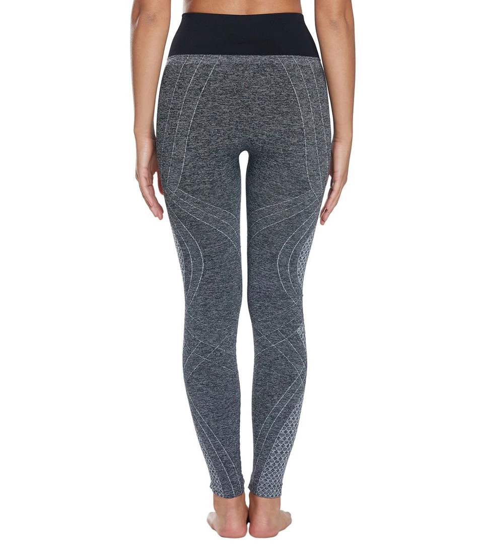 NUX Faint Hearted Seamless Yoga Leggings Black Heather 5 NUX Faint Hearted Seamless Yoga Leggings Black Heather