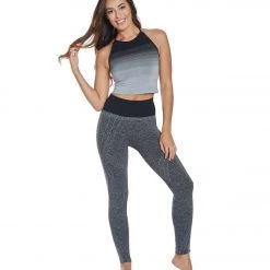 NUX Faint Hearted Seamless Yoga Leggings Black Heather 12 NUX Faint Hearted Seamless Yoga Leggings Black Heather