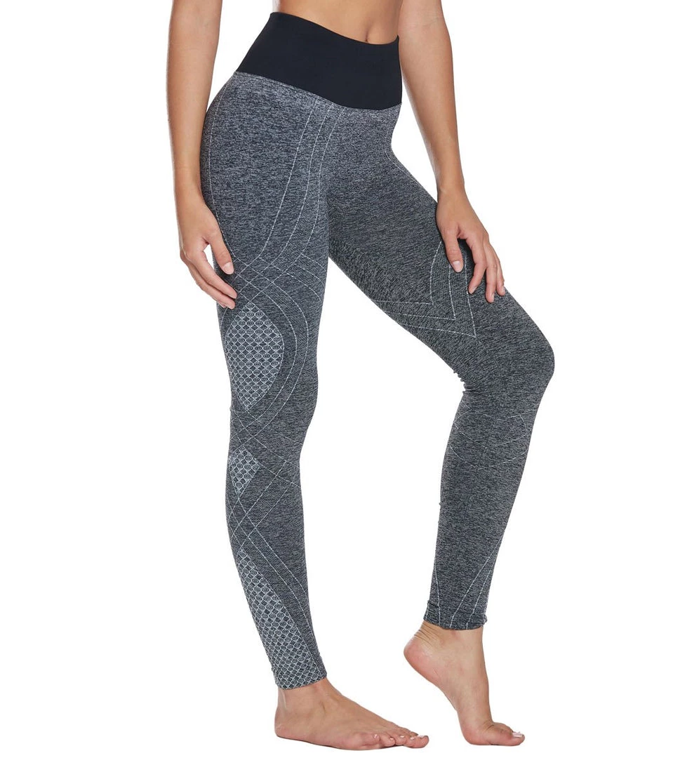 NUX Faint Hearted Seamless Yoga Leggings Black Heather 9 NUX Faint Hearted Seamless Yoga Leggings Black Heather