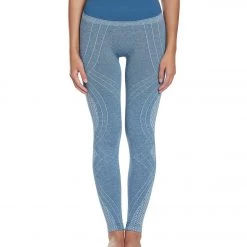 NUX Faint Hearted Seamless Yoga Leggings Steely Skies Heather CLOTHING