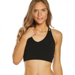 Hard Tail Midi Yoga Sports Bra Black
