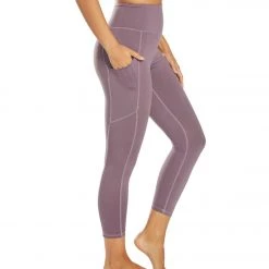 Balance Collection Eclipse Contender Yoga Capris Black Plum