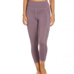 Balance Collection Eclipse Contender Yoga Capris Black Plum