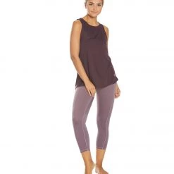 Balance Collection Eclipse Contender Yoga Capris Black Plum