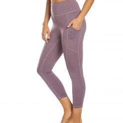 Balance Collection Eclipse Contender Yoga Capris Black Plum
