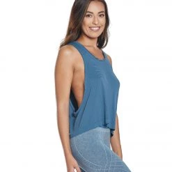 CLOTHING NUX Inside Track Yoga Tank Steely Skies