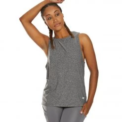 Marika Lunar Yoga Tank Heather Charcoal CLOTHING