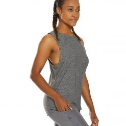 Marika Lunar Yoga Tank Heather Charcoal CLOTHING