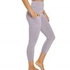 CLOTHING Balance Collection Eclipse Contender Yoga Capris Purple Ash