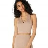 Beyond Yoga Heather Rib Cropped Yoga Tank Desert Suede Heather CLOTHING 2 Beyond Yoga Heather Rib Cropped Yoga Tank Desert Suede Heather CLOTHING