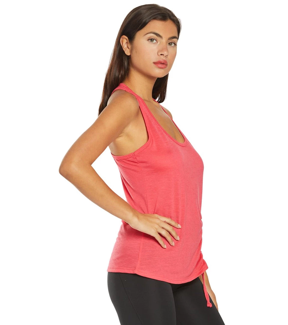 Balance Collection Cleo Cinch Yoga Tank Sassy Coral CLOTHING 4 Balance Collection Cleo Cinch Yoga Tank Sassy Coral CLOTHING