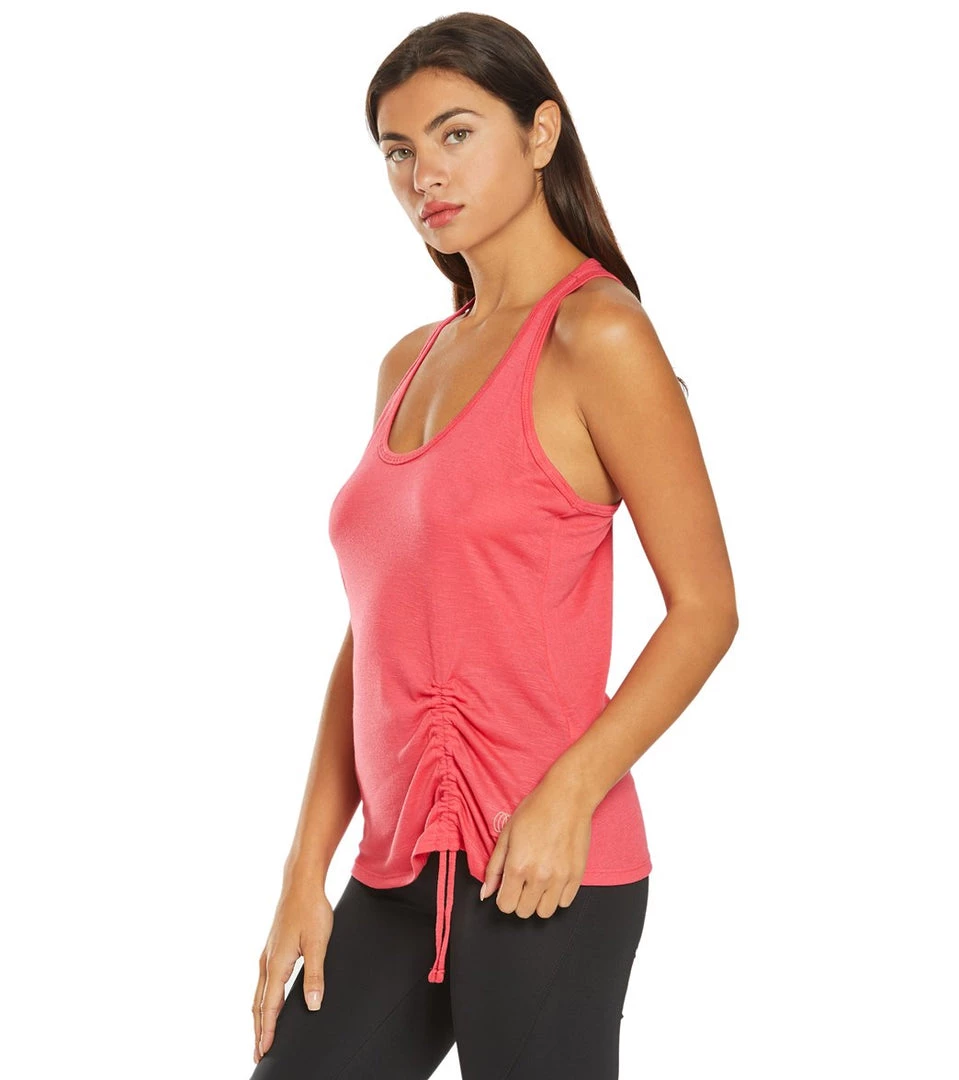Balance Collection Cleo Cinch Yoga Tank Sassy Coral CLOTHING 7 Balance Collection Cleo Cinch Yoga Tank Sassy Coral CLOTHING