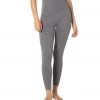 Beyond Yoga Heather Rib High Waisted 7/8 Yoga Leggings Gray Heather Women