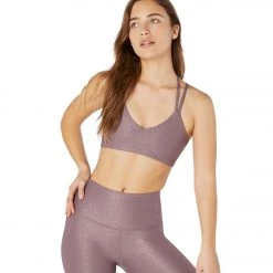 Beyond Yoga Twinkle Yoga Sports Bra Wild Orchid/Rose Gold Twinkle