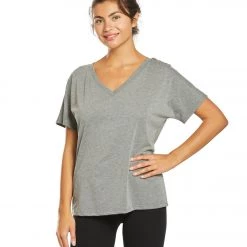 Bella + Canvas Slouchy V-Neck Tee Grey Triblend CLOTHING