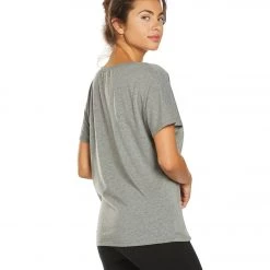 Bella + Canvas Slouchy V-Neck Tee Grey Triblend CLOTHING