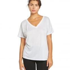 CLOTHING Bella + Canvas Slouchy V-Neck Tee White