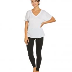 CLOTHING Bella + Canvas Slouchy V-Neck Tee White