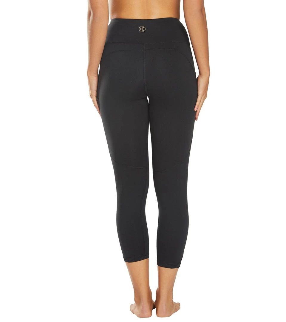 Balance Collection Lorena High Waisted Yoga Capris Black 5 Balance Collection Lorena High Waisted Yoga Capris Black
