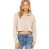 Bella + Canvas Cropped Fleece Hoodie Heather Dust