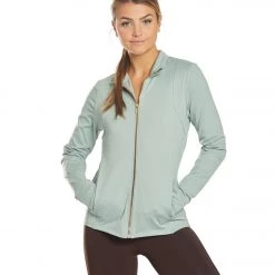 Balance Collection Full Zip After Yoga Jacket Slate Grey
