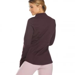 Balance Collection Full Zip After Yoga Jacket Wild Plum CLOTHING