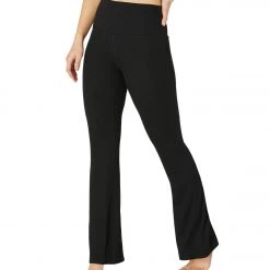 CLOTHING Beyond Yoga Step Beyond High Waisted Mini Bell Yoga Pants Black