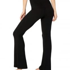 CLOTHING Beyond Yoga Step Beyond High Waisted Mini Bell Yoga Pants Black