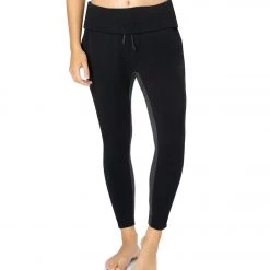 CLOTHING Beyond Yoga Tonal Block Foldover Sweatpant Yoga Joggers Black