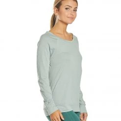 CLOTHING Balance Collection Lively Layering Yoga Top Heather Slate Grey