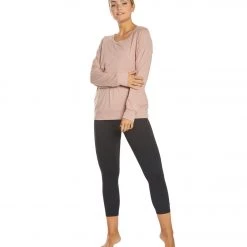 Balance Collection Lively Layering Yoga Top Heather Nostalgia Rose