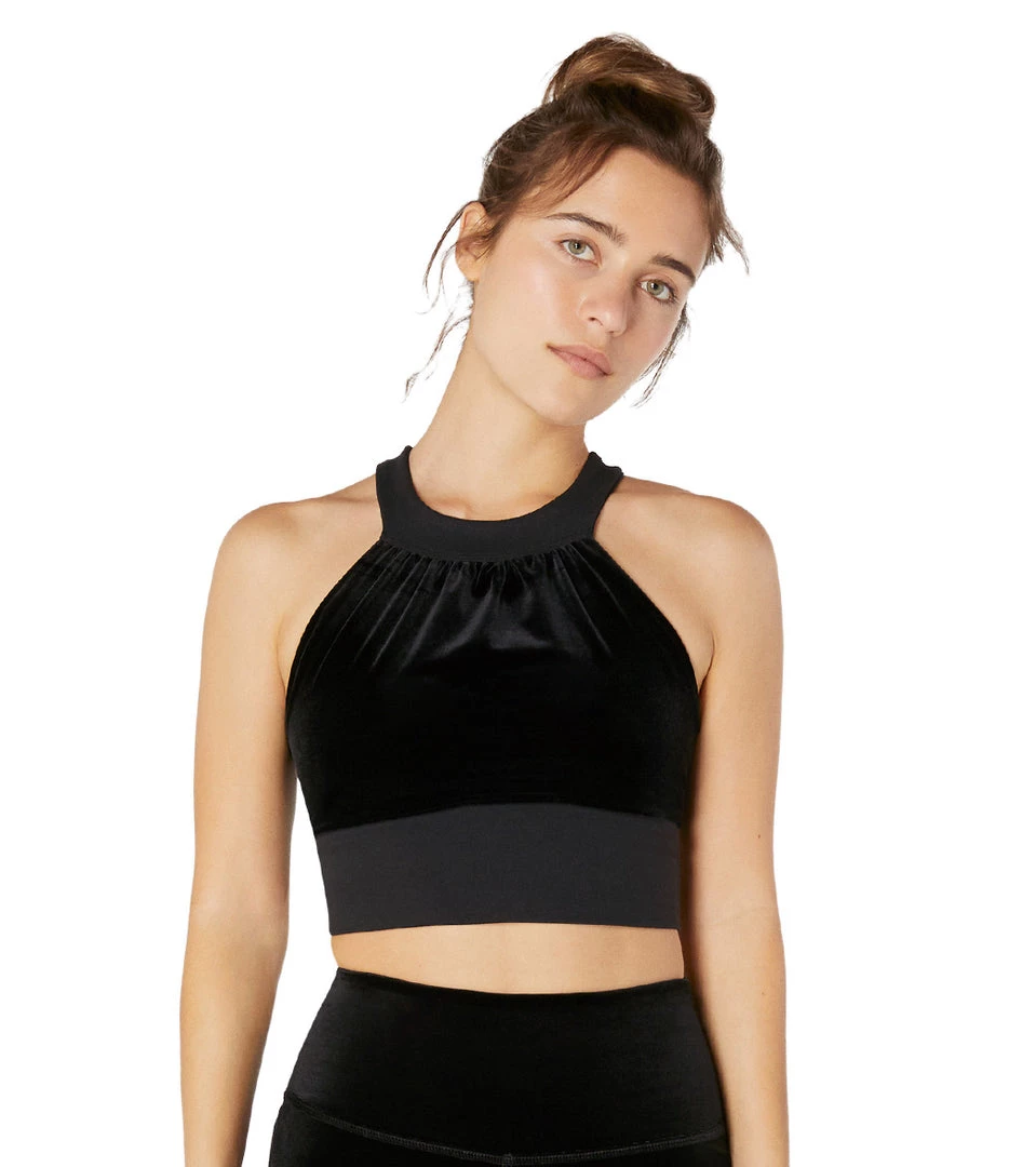 Beyond Yoga Velvet Cropped Yoga Tank Black 8 Beyond Yoga Velvet Cropped Yoga Tank Black