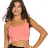CLOTHING Free People Hanalei Yoga Crop Top Papaya