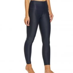 DYI Printed Signature Yoga Leggings Patchwork Stripe Nightfall CLOTHING