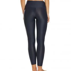 DYI Printed Signature Yoga Leggings Patchwork Stripe Nightfall CLOTHING