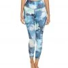 DYI Printed Signature Yoga Leggings Watercolor Shell