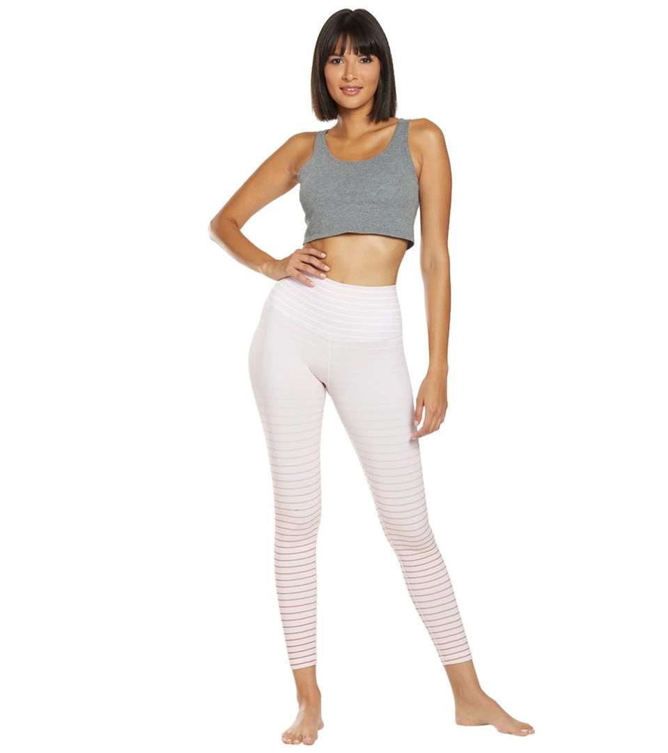 DYI Printed Signature Yoga Leggings Blush Rose Gold Ombre Stripe CLOTHING 13 DYI Printed Signature Yoga Leggings Blush Rose Gold Ombre Stripe CLOTHING