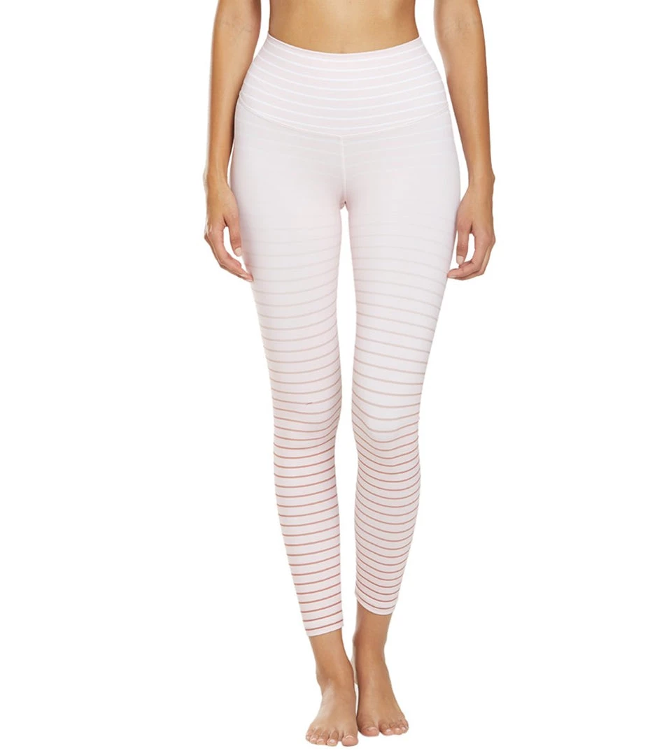 DYI Printed Signature Yoga Leggings Blush Rose Gold Ombre Stripe CLOTHING 10 DYI Printed Signature Yoga Leggings Blush Rose Gold Ombre Stripe CLOTHING