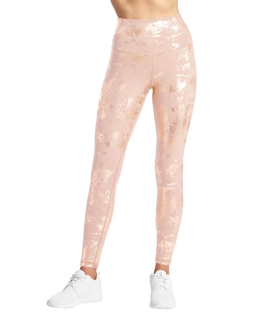 DYI Printed Signature Yoga Leggings Pinecone Slate/Champagne Foil 3 DYI Printed Signature Yoga Leggings Pinecone Slate/Champagne Foil