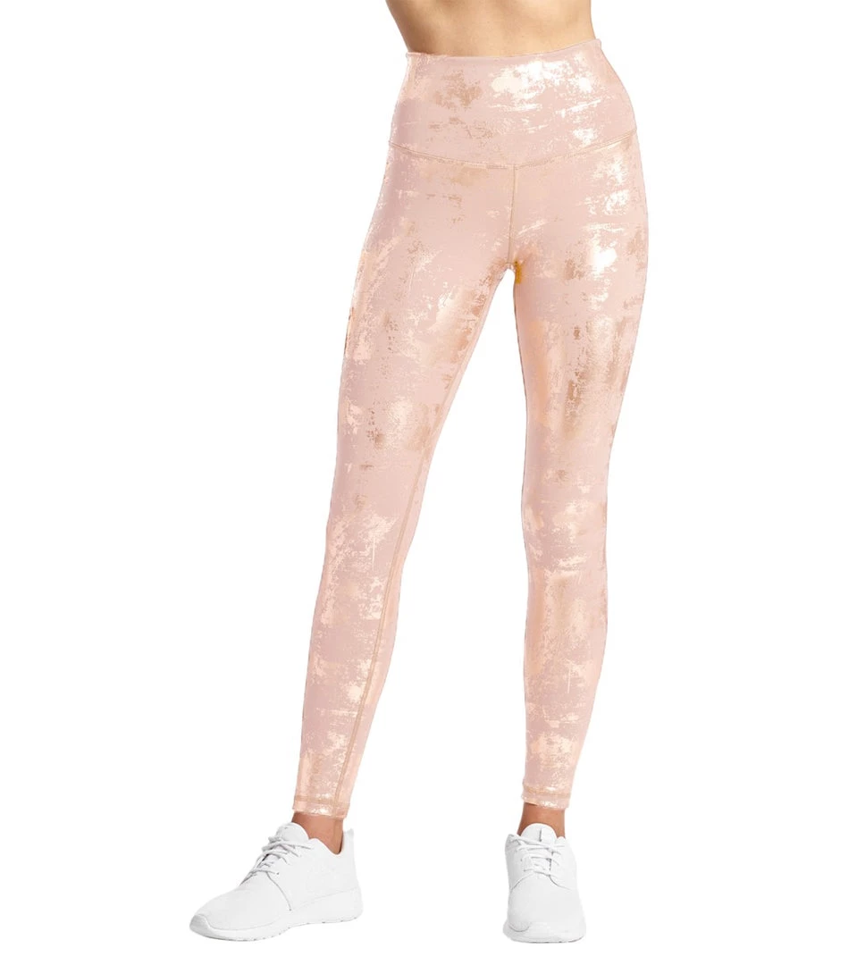 DYI Printed Signature Yoga Leggings Pinecone Slate/Champagne Foil 4 DYI Printed Signature Yoga Leggings Pinecone Slate/Champagne Foil