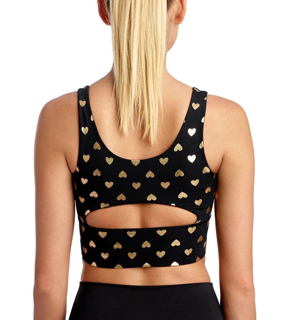 DYI Elevate Yoga Sports Bra Gold Hearts 7 DYI Elevate Yoga Sports Bra Gold Hearts