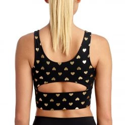 DYI Elevate Yoga Sports Bra Gold Hearts 10 DYI Elevate Yoga Sports Bra Gold Hearts