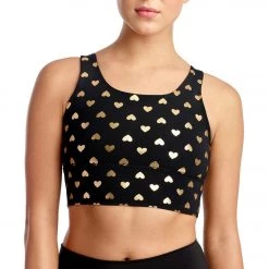 DYI Elevate Yoga Sports Bra Gold Hearts 15 DYI Elevate Yoga Sports Bra Gold Hearts